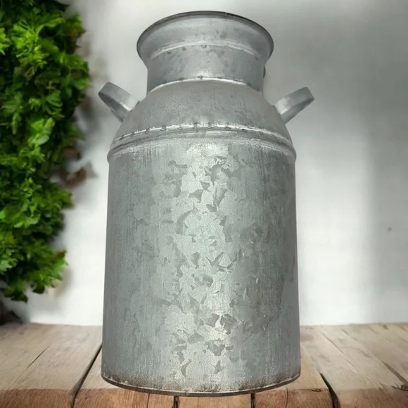 New Rare Unique Vintage Style Galvanized Milk Can American Flag 8.75” X 13.5” - Picture 3 of 16